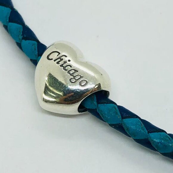 ✨✨Pandora Chicago Exclusive Heart Bead Charm Travel Souvenir Gift Pendant - Picture 3 of 3
